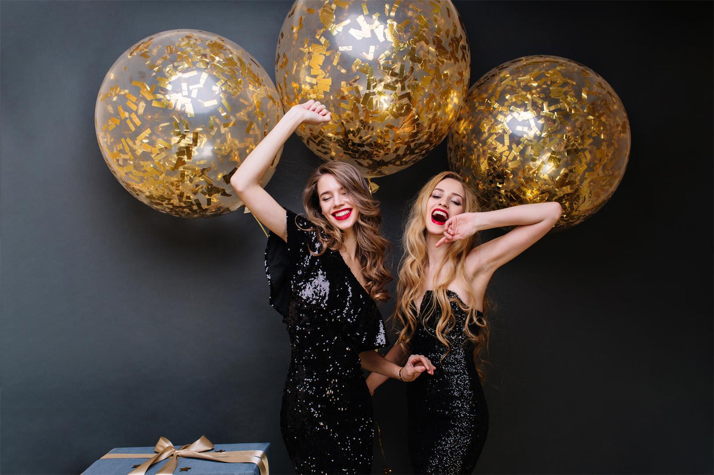 HICONFETTI ™ 4 Pack Gold Confetti Cannons Party Supplies