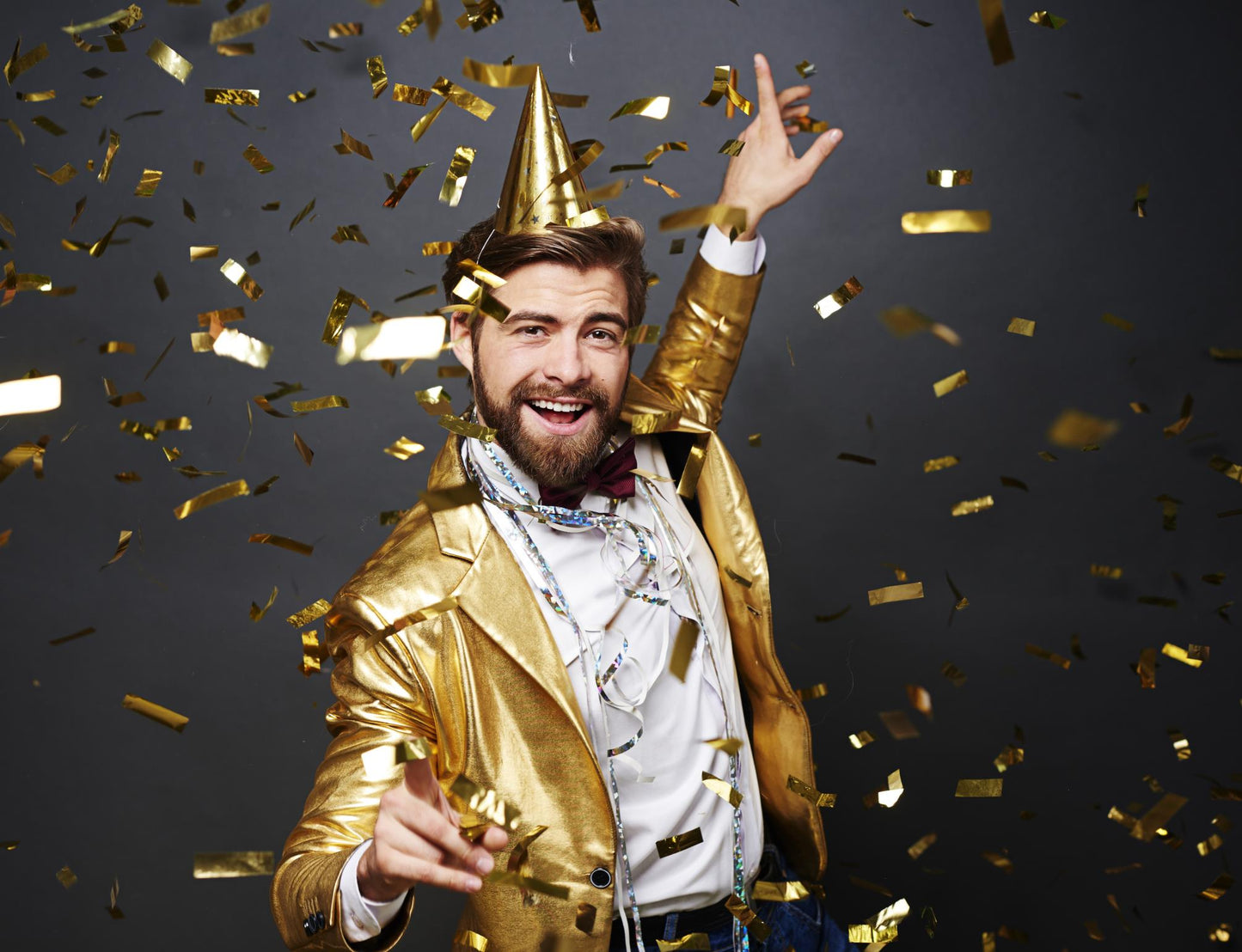 HICONFETTI ™ 4 Pack Gold Confetti Cannons Party Supplies